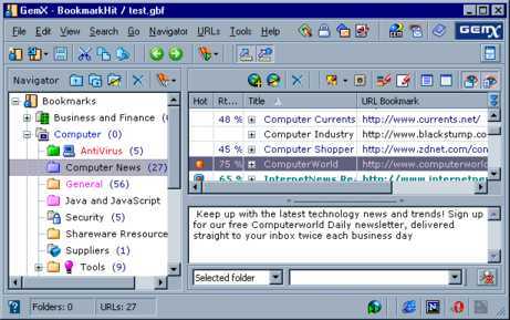 BookmarkHit Screenshot